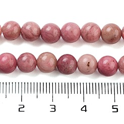 Runde natürlichen Rhodonit Perlen Stränge&nbsp;X-GSR6mmC018