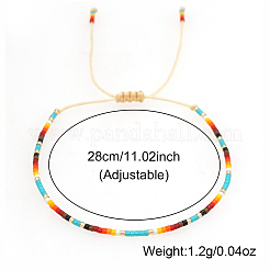 Bracelet en perles de verre tressées heishi pour femme&nbsp;KM8576