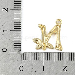 Breloques de connecteur de lettres en laiton cristal strass&nbsp;KK-S395-06G-N