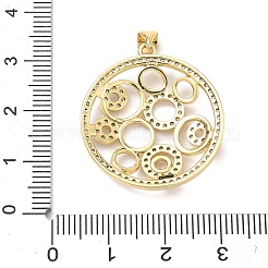 Ottone micro spianare pendenti zirconi&nbsp;KK-P345-26G