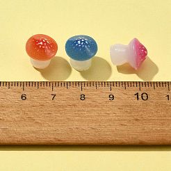 10 pièce d'ornement de champignon en résine lumineuse&nbsp;RESI-FS0001-60A