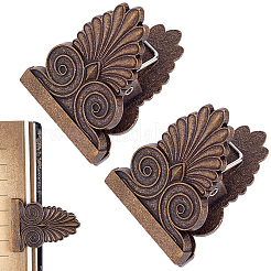 2 Stück Clips aus Zinklegierung&nbsp;AJEW-CP0009-13B-AB