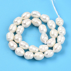 Brins de perles de culture d'eau douce naturelles&nbsp;PEAR-N012-05Y