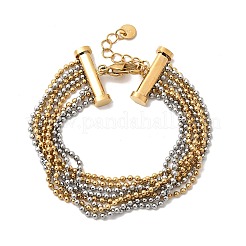 Mehrreihige Armbänder aus 304 Edelstahl&nbsp;BJEW-C137-01GP
