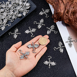 40pcs supports de strass pendentif en alliage de style tibétain&nbsp;TIBEP-DC0001-52