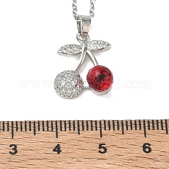 Collares con colgantes de latón y circonita cúbica&nbsp;SA-CBA7E55-03P-01