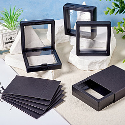 Quadratische transparente PE-Dünnfilm-Aufhängungs-Schmuck-Floating-Frame-Ausstellungsständers&nbsp;ODIS-TAC0002-02A
