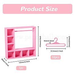1 set di accessori per bambole in plastica in scatola espositiva&nbsp;ODIS-PH0009-45B
