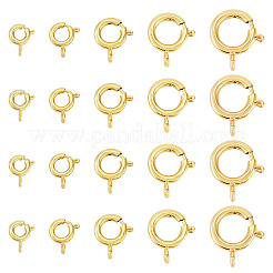 35 fermoir à ressort en laiton de 5 styles&nbsp;KK-TA0008-89