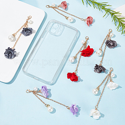 6 pendentif décoratif en fer pour téléphone&nbsp;AJEW-WR0001-49