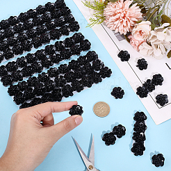 Accessori decorativi per costumi con fiori in paillettes di poliestere&nbsp;DIY-WH0899-422B