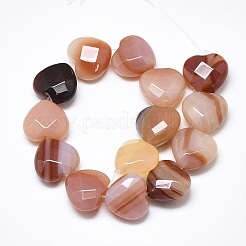Chapelets de perles rouges en agate naturelle&nbsp;G-S357-E02-09