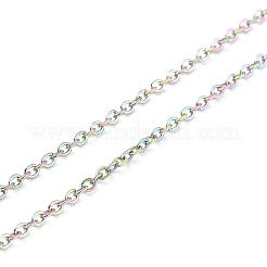 Placcatura ionica (ip) 304 acciaio inossidabile scorrevole collana makings&nbsp;AJEW-JB00950-02