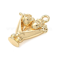 Valentinstag Messing Charms&nbsp;KK-H294-04G