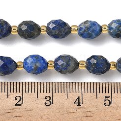 Gefärbt natürliche Lapislazuli Perlen Stränge&nbsp;G-F809-A35-01
