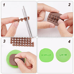 1 Set Keksstempel-Sets aus Kunststoff&nbsp;DIY-CP0007-05
