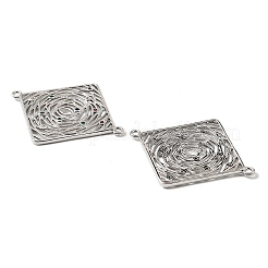Messing Micro Pave bunte Zirkonia Hohlverbinder Charms&nbsp;KK-K351-58A-P
