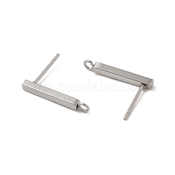 Anlaufgeschützter Ohrstecker aus Edelstahl 304&nbsp;STAS-C080-06B-P