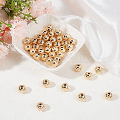 40 pièce de perles en laiton plaquées sur support&nbsp;KK-BBC0011-15C