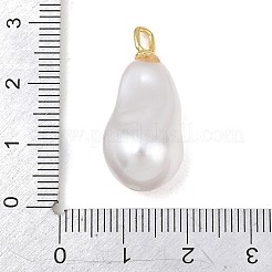 Pendenti in ottone e plastica ABS con perle finte&nbsp;PL-CBAFE9C-01