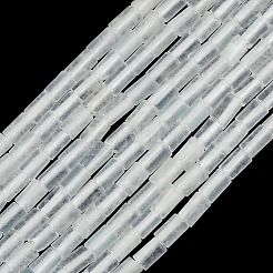 Gefärbt natürlichen weißen Jade Perlen Stränge&nbsp;G-P600-B07-01D