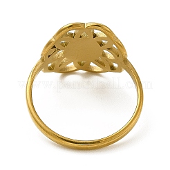Anillos de acero inoxidable con revestimiento iónico (IP) 201&nbsp;RJEW-G278-29G