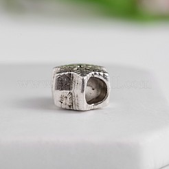 Tibetischen Stil Schneeflocke-Zink-Legierung European Beads&nbsp;MPDL-M050-02AS