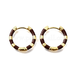 Pendientes de latón esmaltado&nbsp;EJEW-R024-01G-02