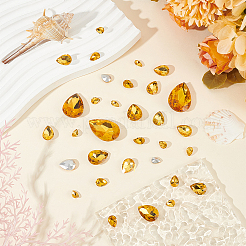 94 Stück Glas-Strass-Cabochons im 6-Stil&nbsp;GLAA-FG0001-16A