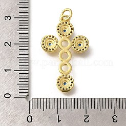 Pendenti in zirconi cubici trasparenti in micro pavè di ottone&nbsp;KK-M297-07G