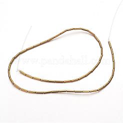 Electroplate non magnetici ematite sintetico fili di perline&nbsp;G-F300-37B-08