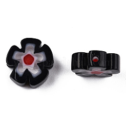 Millefiori a mano fili di perline di vetro&nbsp;LAMP-N029-017B-09