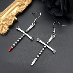 Halloween-Kreuz-Ohrringe aus Legierung&nbsp;FS-WG09240-01