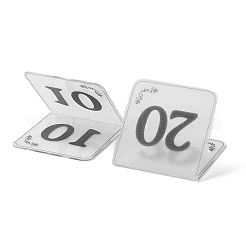 Acryl Zelt Tischnummernschild&nbsp;AJEW-XCP0002-11