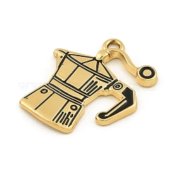 Pendentifs en émail d'alliage de café mélangé&nbsp;ENAM-B038-01G-04