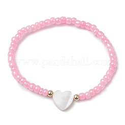 Stretch-Armbänder mit Glasperlen&nbsp;BJEW-MZ00127-04