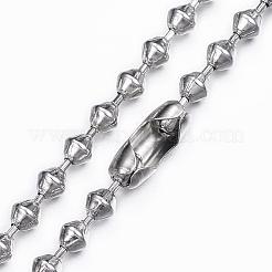 Colliers à chaîne en acier inoxydable 304 résistant au ternissement&nbsp;NJEW-H445-13P
