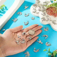 54 pz 6 stili ciondoli di strass in lega&nbsp;FIND-TA0010-65P