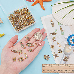 100 pendentif en alliage de style tibétain de la série Ocean&nbsp;FIND-AR0005-87
