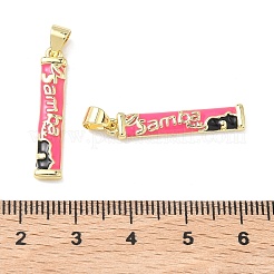Messing Emaille-Anhänger&nbsp;KK-P349-12G
