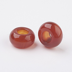 Perline europee di corniola naturale&nbsp;X-G-G740-12x6mm-15