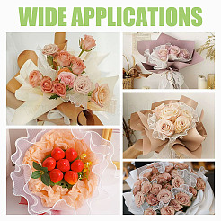 Blumenstrauß-Einwickelpapier aus Polyester&nbsp;SRIB-WH0011-214A
