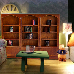 1 Stück Miniatur-Ornamente für Bücherregale aus Holz&nbsp;AJEW-DC0002-15
