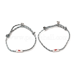 Bracelets réglables en fil de nylon&nbsp;BJEW-G634-01