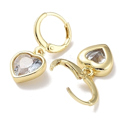Orecchini pendenti a monachella in vero ottone placcato oro 18k&nbsp;EJEW-L269-044G-02