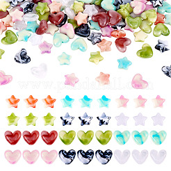 60pcs 6 Farben Acrylperlen&nbsp;OACR-TA0003-13