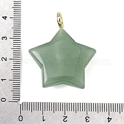 Pendenti avventurina verde naturale&nbsp;G-Z157-01G-05
