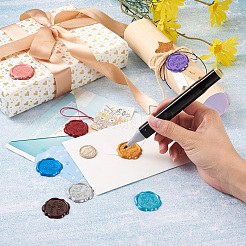 20pcs 10 Farben selbstklebende Wachssiegelaufkleber&nbsp;DIY-TA0003-48