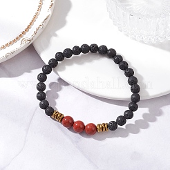 Stretch-Armbänder mit runden Perlen aus natürlichen und synthetischen Edelsteinen für Männer und Frauen&nbsp;BJEW-JB12263-01