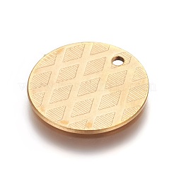 Placcatura ionica (ip) ciondoli in acciaio inossidabile 304&nbsp;STAS-I098-02-G